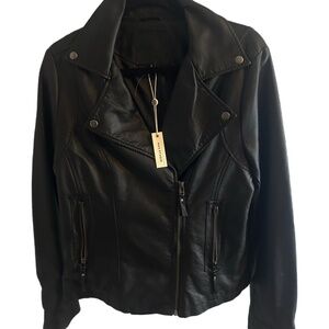 Max Studio NWT Faux Leather Moto Jacket Size L